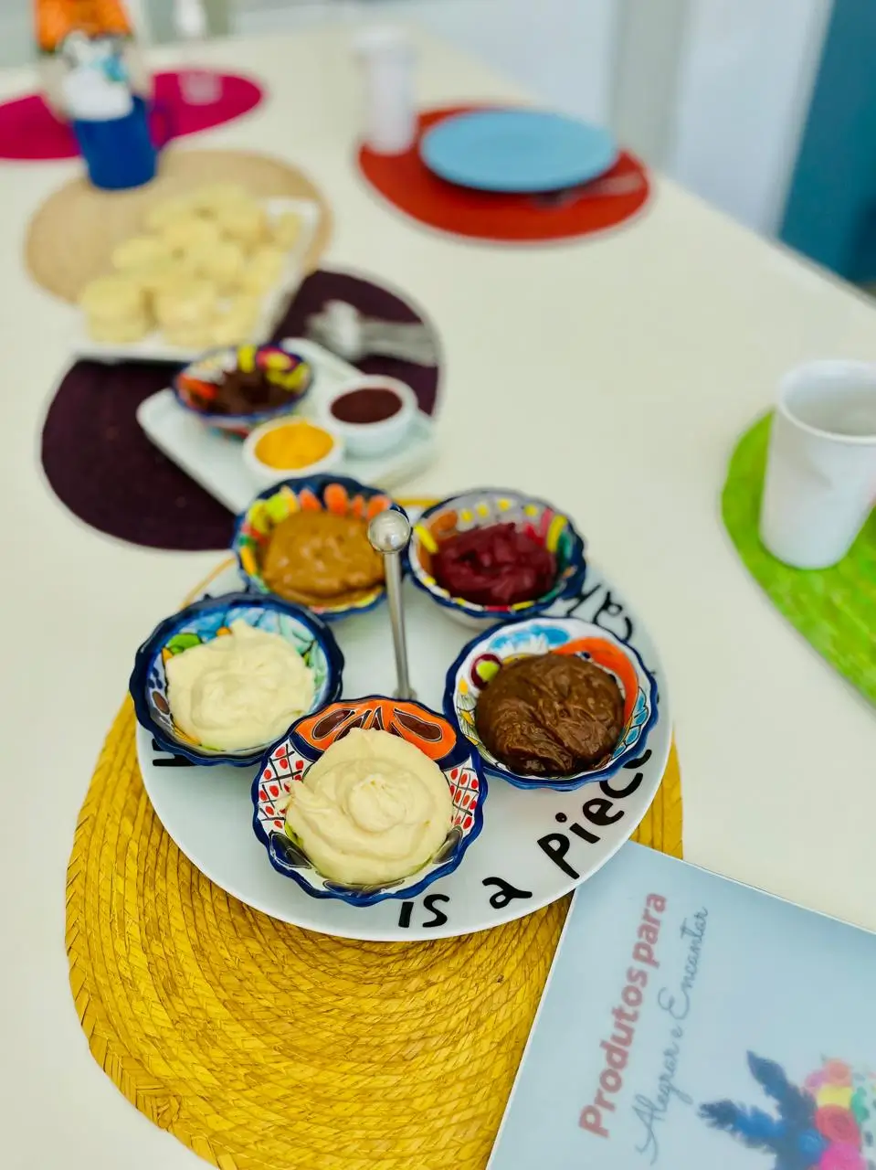 Degustação de recheios de bolos artesanais da Alegra Cakes em Florianópolis